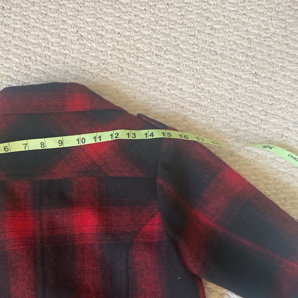 American Rag Red Black Buffalo Plaid Wool Moto Jacket - Picture 10 of 14
